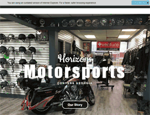 Tablet Screenshot of horizonsmotorsports.com